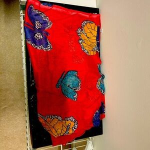 Beautiful butterfly scarf. Silk